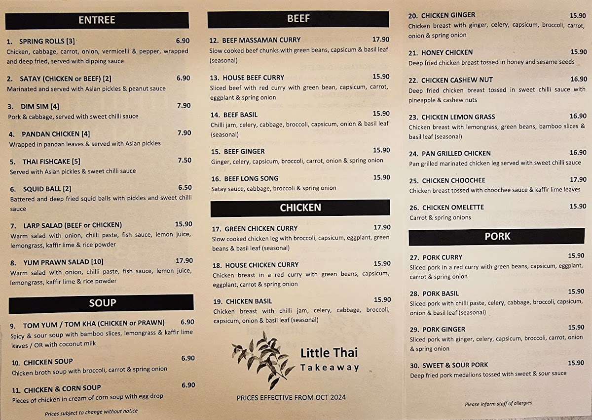 Menu Little Thai Takeaway-1