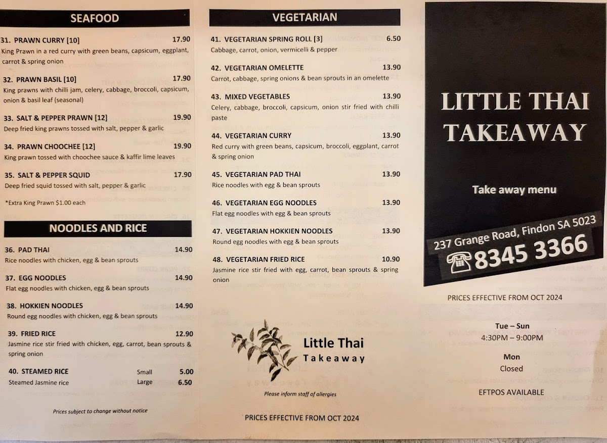 Menu Little Thai Takeaway-2